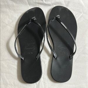 Havaianas Women's Black Flip Flops